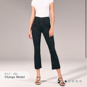 Abercrombie High Rise Ankle Flare Jeans
